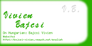 vivien bajcsi business card